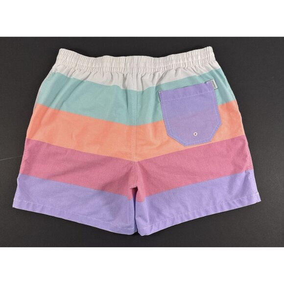 Chubbies Mens Swim Trunks Sz XL Flavor Savors Pastel 5.5” Striped Beach Shorts - Picture 4 of 10